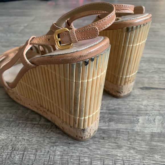 Prada Nude Wedges -  Size 40 Made in  Italy - Picture 5 of 7
